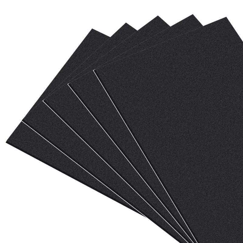 MAGZO 5Pcs Adhesive Foam Padding 1/8 in Thick X 12 in X 8 in,Closed Cell Foam Sheets Neoprene Rubber Self Stick Pads Anti Vibration Pads,Black (12in x 8in x 1/8in, 5Pcs) - Image 1